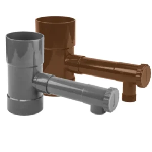 Sběrač de&scaron;ťov&eacute; vody pro okapov&eacute; roury 80 mm / 100 mm | Nastaviteln&yacute; ventil
