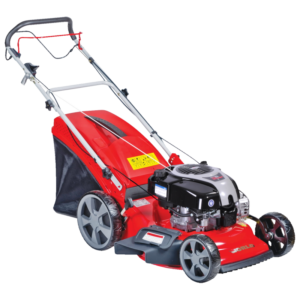 benz&iacute;nov&aacute; sekačka World GRB 460S HW 4v1 B&S 500 s pojezdem - pohled zepředu