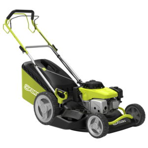 Benz&iacute;nov&aacute; sekačka G-Force XSZ51A/M 4v1 s motorem Loncin 224 cm&sup3; &ndash; předn&iacute; pohled, zelen&aacute;